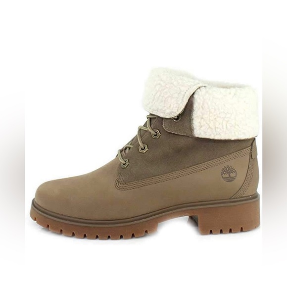 Timberland Women's Jayne Waterproof Teddy Fleece Fold Down Boot